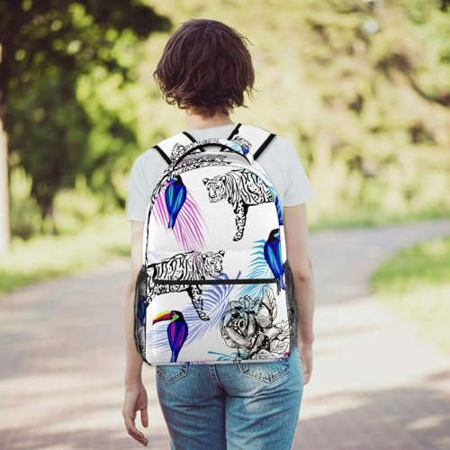 Sac à dos pour ordinateur portable et oiseau protégeant vos objets de valeur