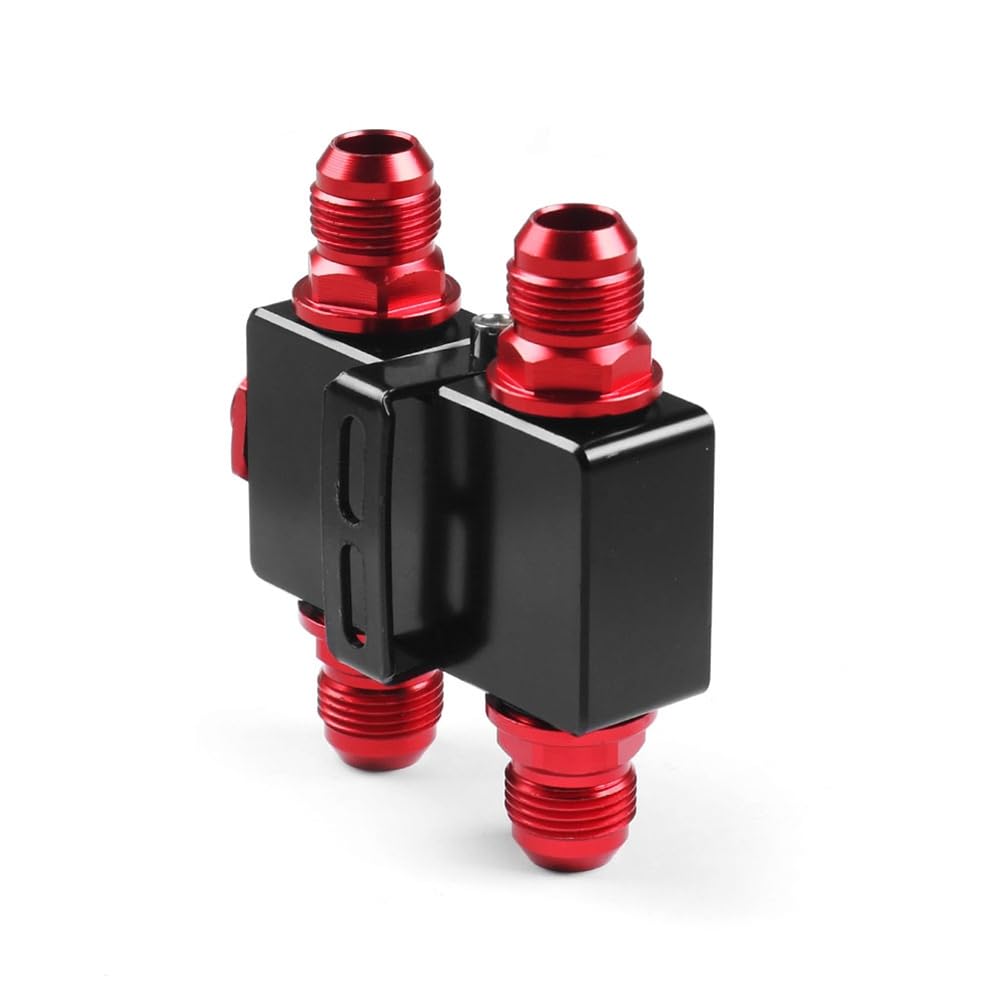 Littimoon Oil Filter Sandwich Adaptor Adapter with Oil Thermostat AN10 Fitting Oil Plate in-Line Design
