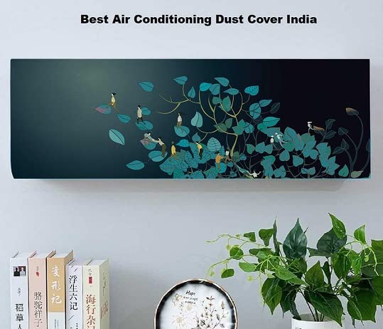 Image of Thinking Works Printed Air Conditioning Dust Cover Folding Designer Ac Cover for Indoor Split Ac 1.5 ton (97 x 31 x 21.5 ), Polyester