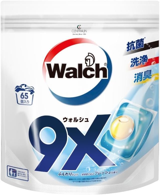 ウォルシュ ジェルマジックボール 時短 抗菌 消臭 柔軟剤入り (詰替65粒)…
