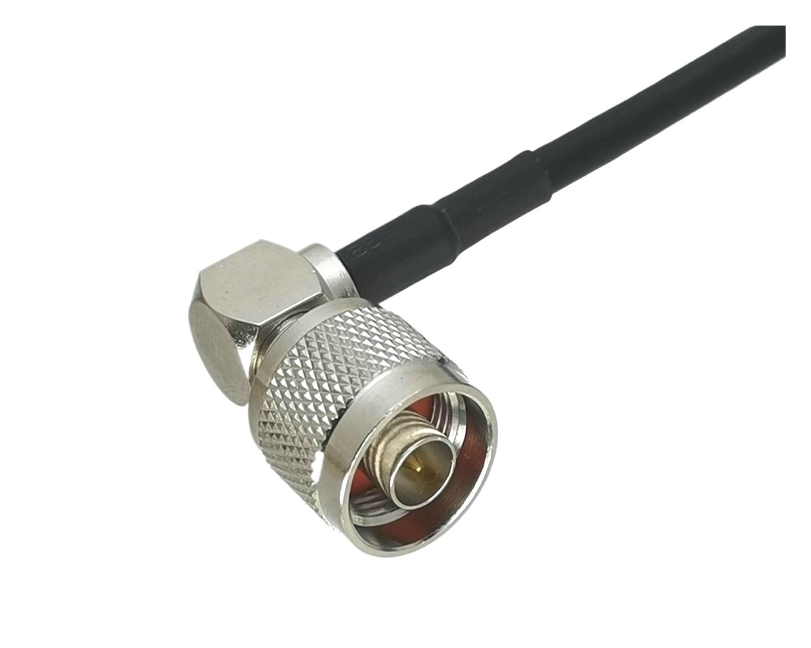 1 Pz RG58 RP-TNC Jack Maschio a N plug Connettore ad angolo retto RF Coassiale Jumper Cavo a spirale 4 pollici ~ 50 M(40M)