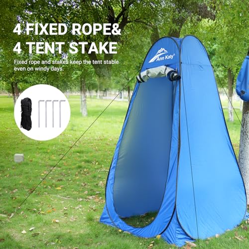 Ann Katy Pop Up Privacy Shower Camping Tent, Tienda de ducha portátil plegable para exteriores miniatura 4
