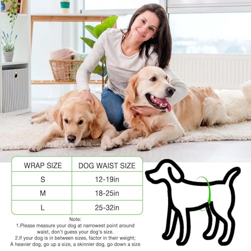 Image of Dog Diapers Male Disposable Super Absorbent, 50 Count, Male Dog Wraps Leak Proof, Ultra Dry & Breathable, Large