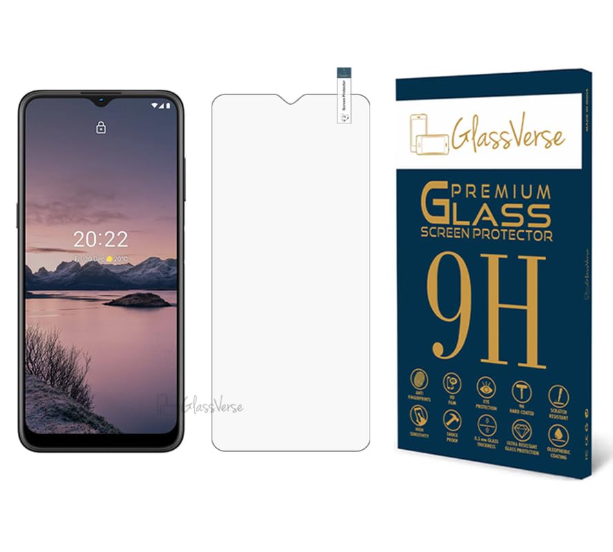 GlassVerse® 9H Tempered Glass For Nokia G21 (PACK OF 1) with Free Installation Kit Full screen Coverage - 6.5 inch