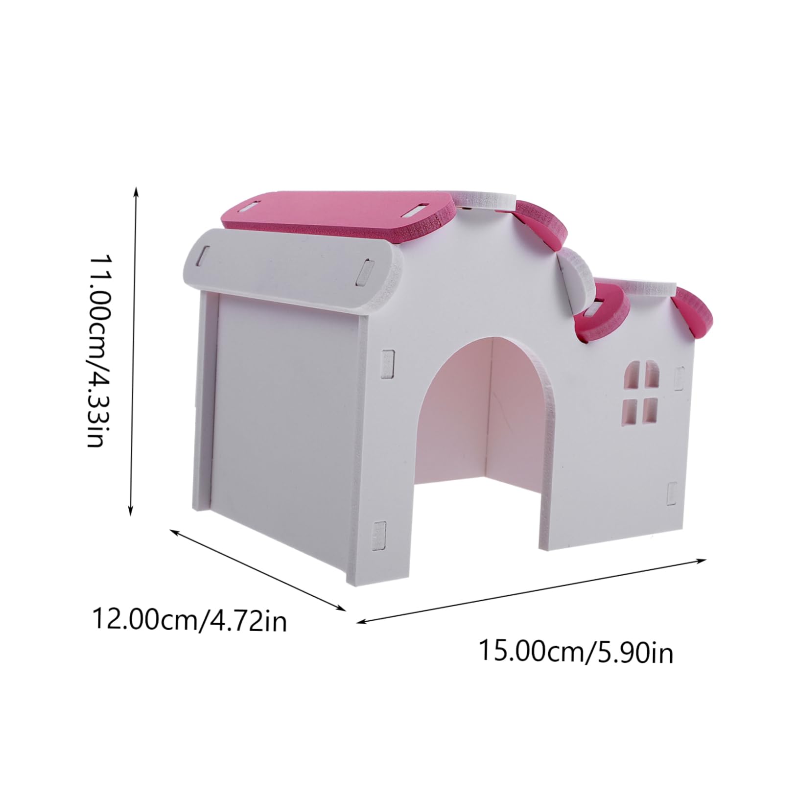 Totority Small Hamster Villa Decorative Hamster Nest Easy to Hideout for Small Pets Fun Villa Shaped Design and Pet Owners