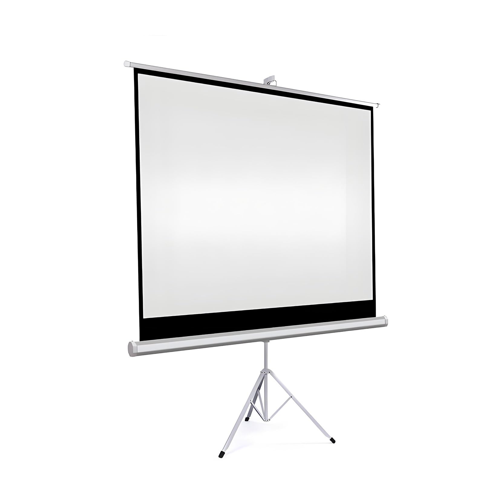 Ekran Projekcyjny ze Statywem PVC o Wysokiej Rozdzielczości 4K Regulowana Wysokość Przenośny Ekran Projekcyjny Składany Nadaje Się do Użytku Na Kempingu I w Salach(120 * 90cm)