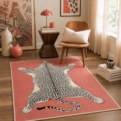 GENIMO Coral Leopard Rug