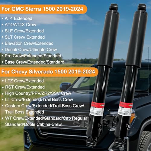 EVODAMP SHOX Rear Shocks Absorber Strut Assembly w/Adaptive Damping for GMC Sierra 1500, for Chevrolet Silverado 1500 2019 2020 2021 2022 2023 2024 84525203 84518747 Left & Right by EVODAMP SHOX - Image 3