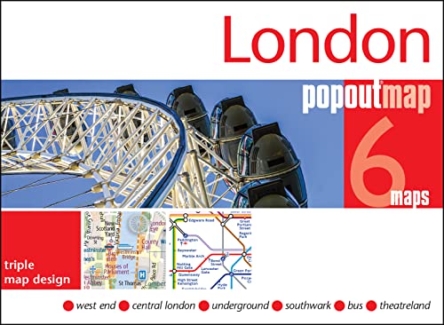 Popout Map: London - Triple Map: 3 PopOut maps in one handy, pocket-size format