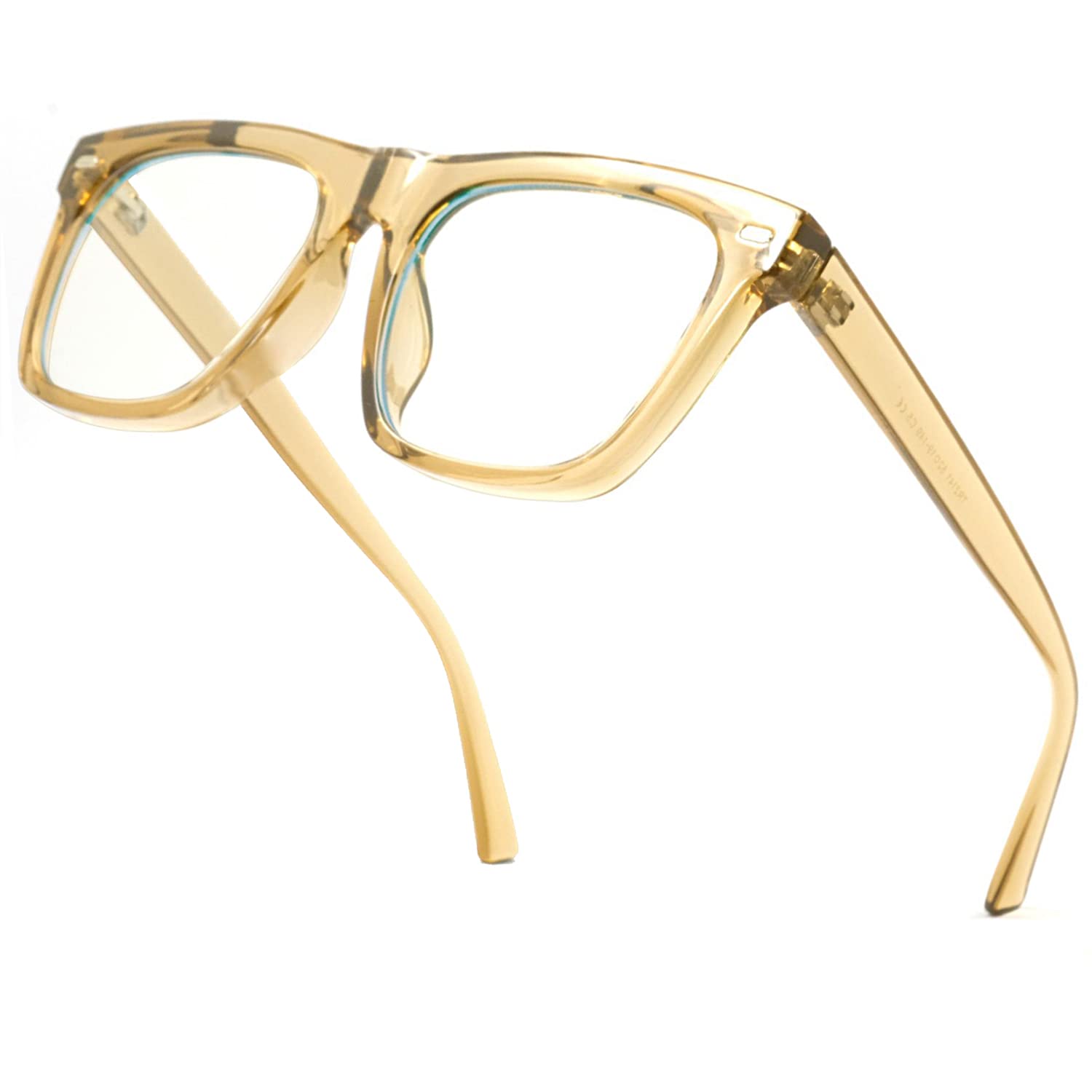 Square Blue Light Blocking Glasses Wrap Lightweight Oversized Game Read Computer Multi Colors Frame Women Men Alba