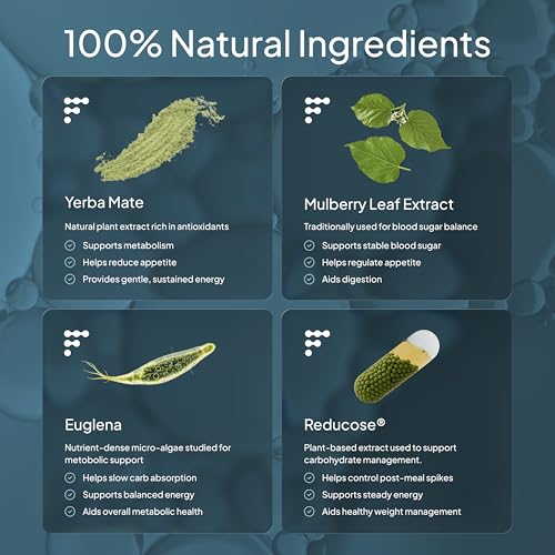 Dr Frank’S Natura Glp Natural Weight Loss Supplements | 60 Tablets + Drink Mix | Plant-Based GLP-1 Support Supplement | GLP1 Appetite Suppressants For Men & Women | Yerba Mate, Euglena, Reducose - 5