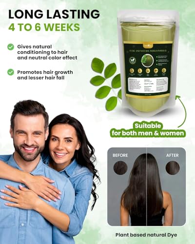 Polvo de índigo orgánico para cabello negro 200 gramos miniatura 4