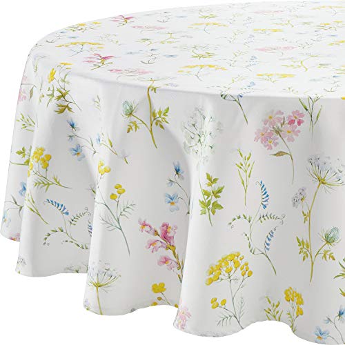 Erwin Müller Tischwäsche, Tischdecke Blumen-Wiese bunt Größe rund: 160...
