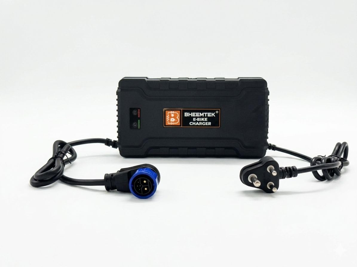 Bheemtek 72V 10A Charger for Okaya Fast F4 Electric Scooter Fast Charging Safe Durable Black-image-44