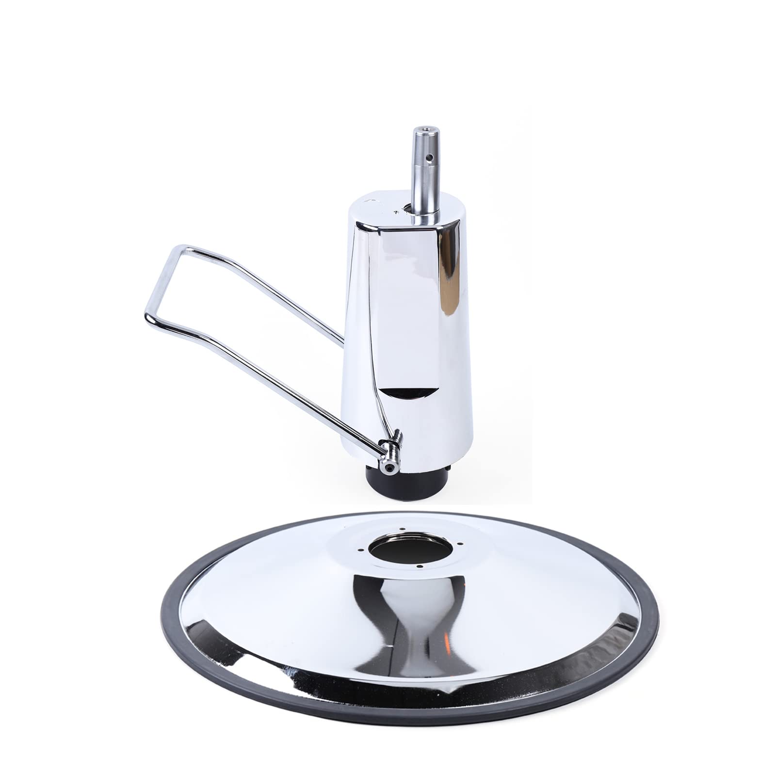 SHZICMY Barber Chair Replacement Hydraulic Pump with Base, 4 Screw Pattern Pump Weight Capacity 440 lbs/200kg for Desk Lift Chair