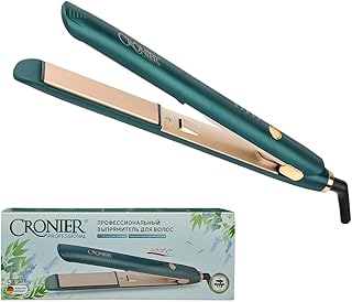 Hair Straightener Flat Iron Ceramic Plates 200°C Fast Heating 5 Temperature Settings 360° Rotating Cord Hair Styling Tool for Curly & Straight Hair Salon Quality, CR-976