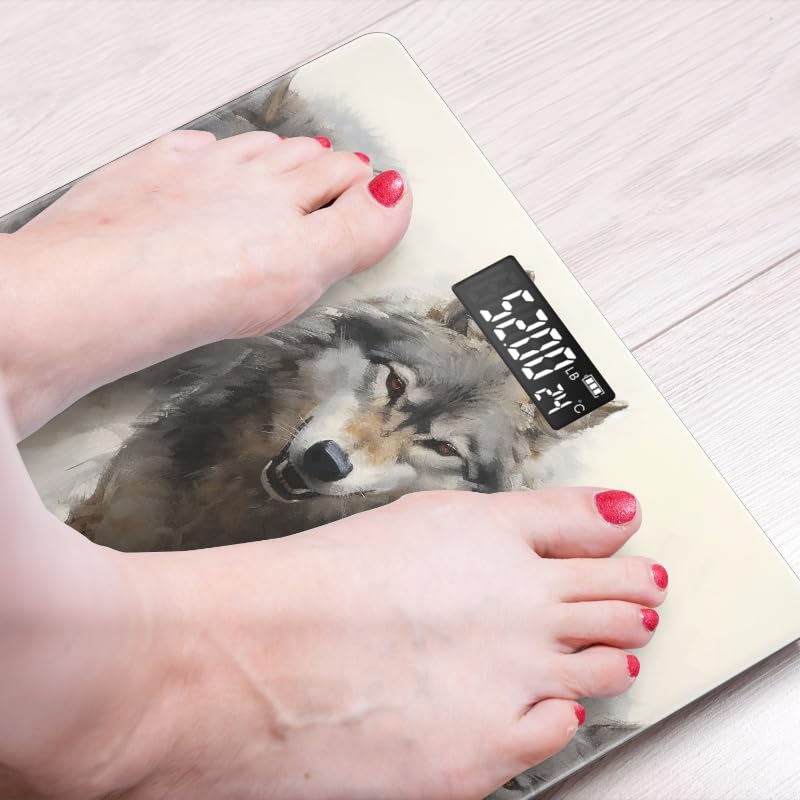 Báscula digital para peso corporal con pantalla retroiluminada miniatura 6