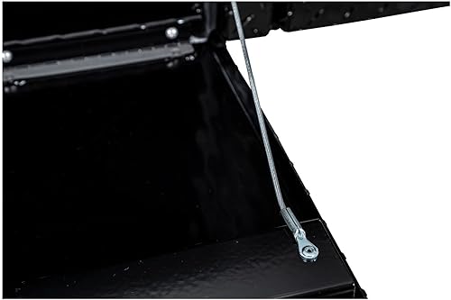 Miniatura 5 de Buyers Products 1721556 - Caja de aluminio negro para camión Topsider con puerta abatible, 88 x 13 x 16 pulgadas, resistente a la intemperie, cierre
