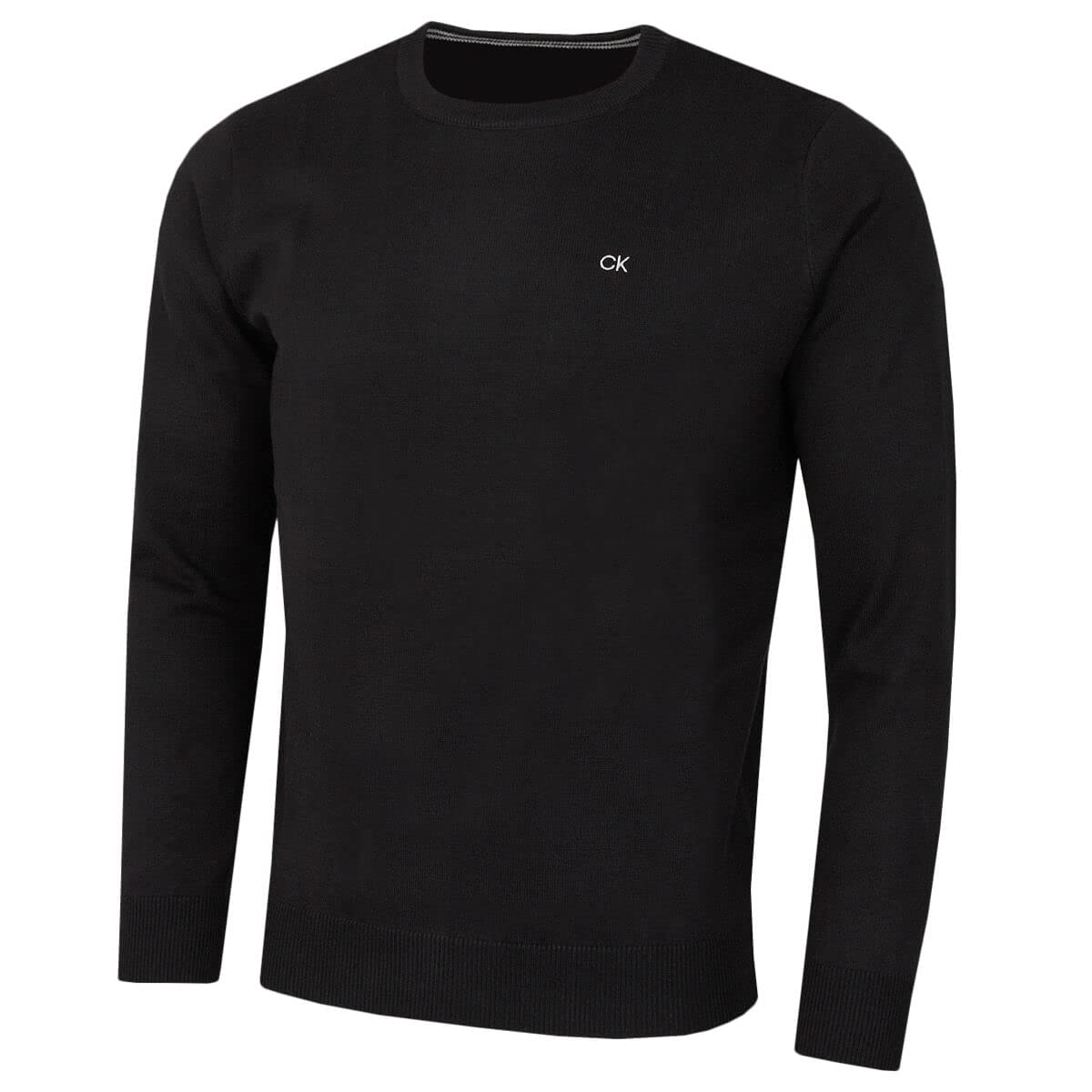 Calvin Klein Mens Crew Neck Sweater - Black - XXL