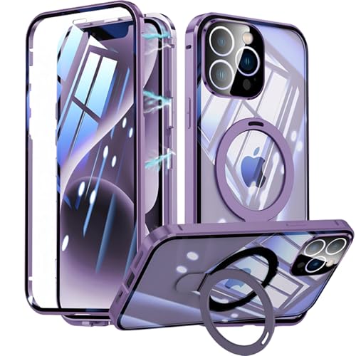 [La Momo]iPhone16Pro P[X MagsafeΉ 360xSʕی Ot NA KX X^h@\ Yی CX[d tJo[ }Olbg ACtH JYJo[   iPhone X}zP[X J