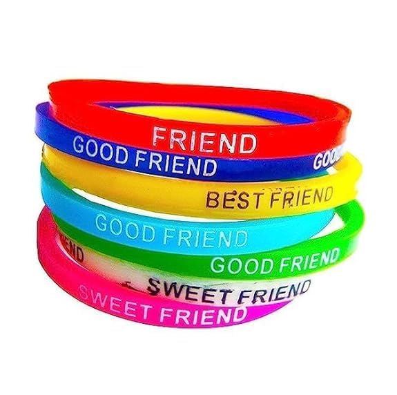 GR DESIGN® Funky Rubber Friendship Band for Girls and Boys