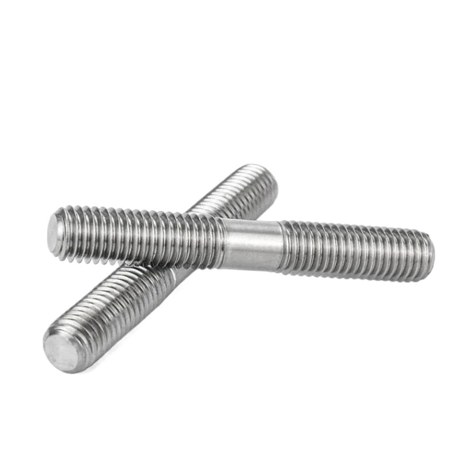 Gewindestange Gewindestange Reintitan Doppelkopfschraube Bolzen Zwei Zähne(100mm,M4 (10pcs))