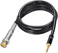 Eightwood Câble Audio 3.5mm BNC Mâle à 3.5 Mm Mâle Prise Alimentation Câble Audio 100cm Câble 3.5 mm pour Antenne BNC Photo Numériques Caméscopes Lecteurs DVD Stéréo