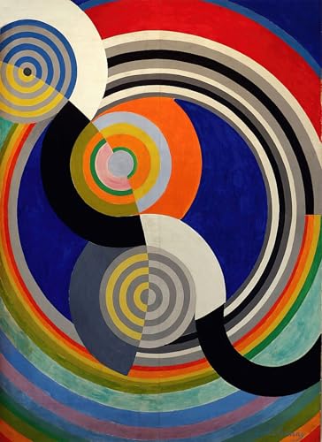 Impression Sur Toile Delaunay affiche exposition 60x90cm grand format
