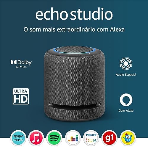 Echo Studio (1ª geração) | O som mais extraordinário com Alexa - ...