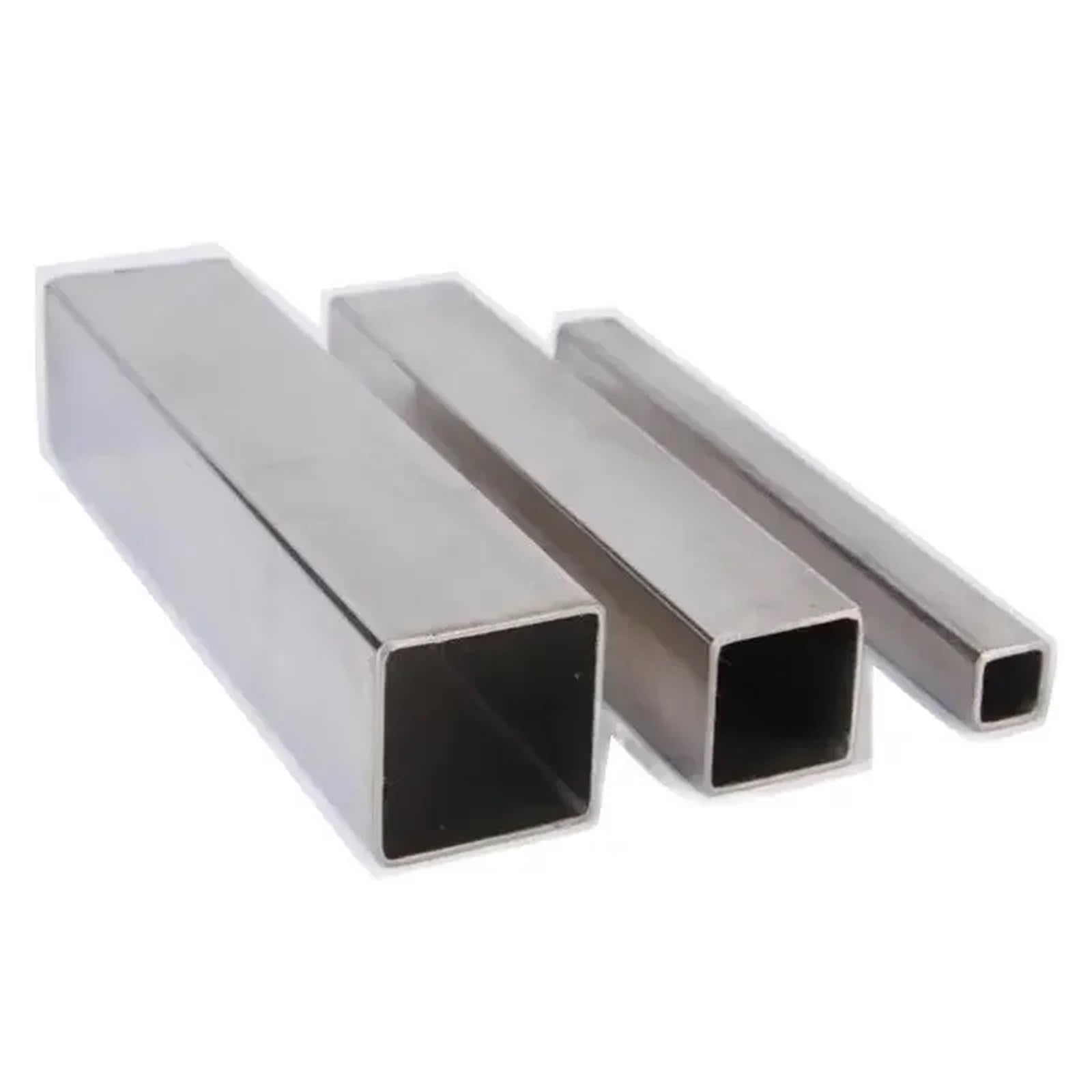 Edelstahlrohre Vierkantrohr aus Edelstahl, rechteckiges Rohr Metall(Length 100mm,20x20x3mm 1pc)