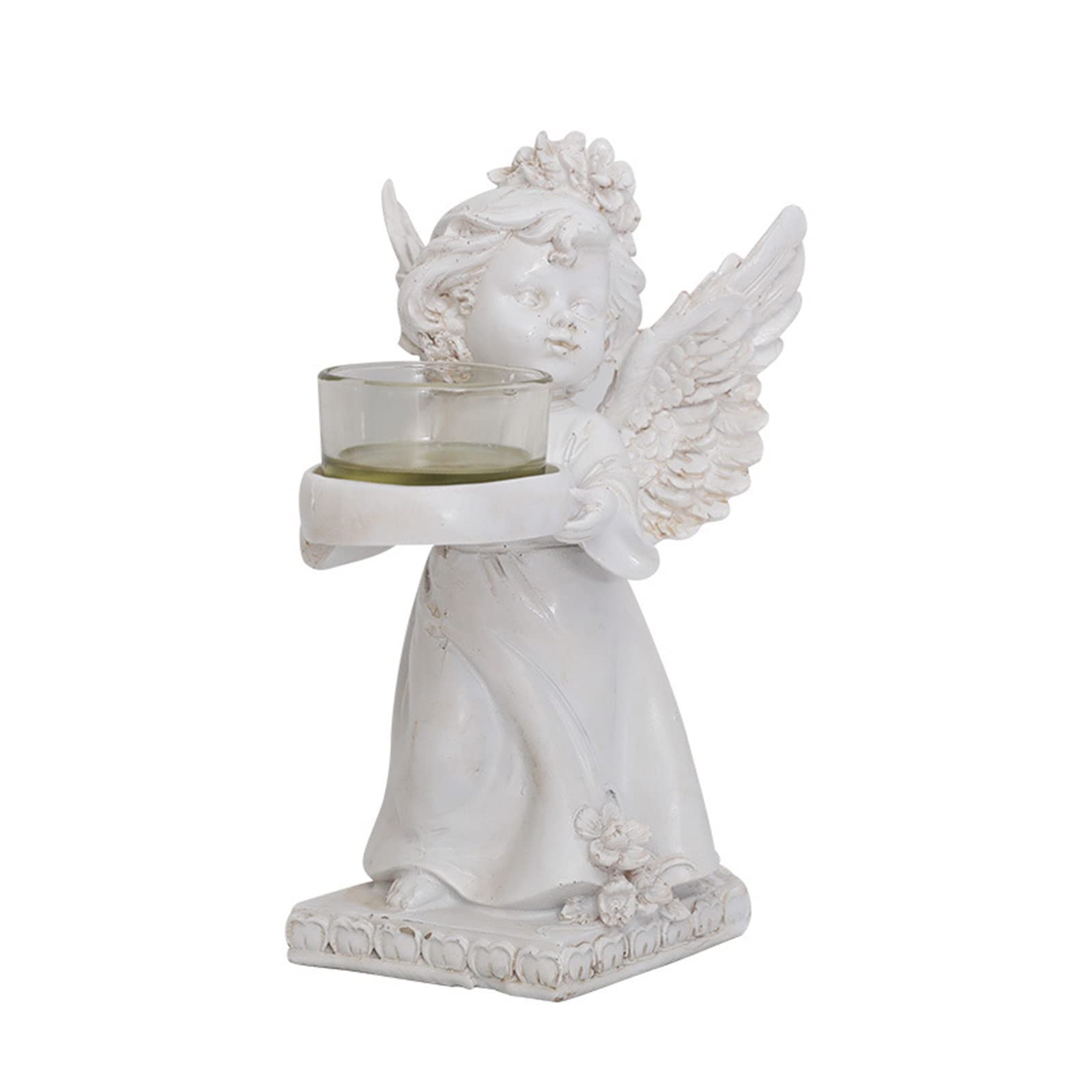 Angel Figurine Holder Metal Stand Ornament Supplies for Home Kitchen Dining Room Decoration Holder for Wedding Gift
