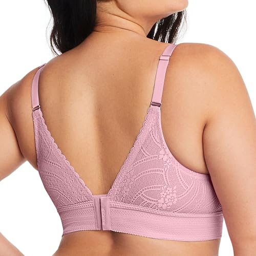 Image of Glamorise Womens Luxe Lace Bralette Wirefree #7012