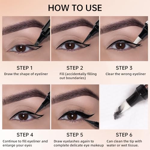 Hosaily Winged Eyeliner Quick Fix Makeup Cleanser Eraser Pen Set thumb #5