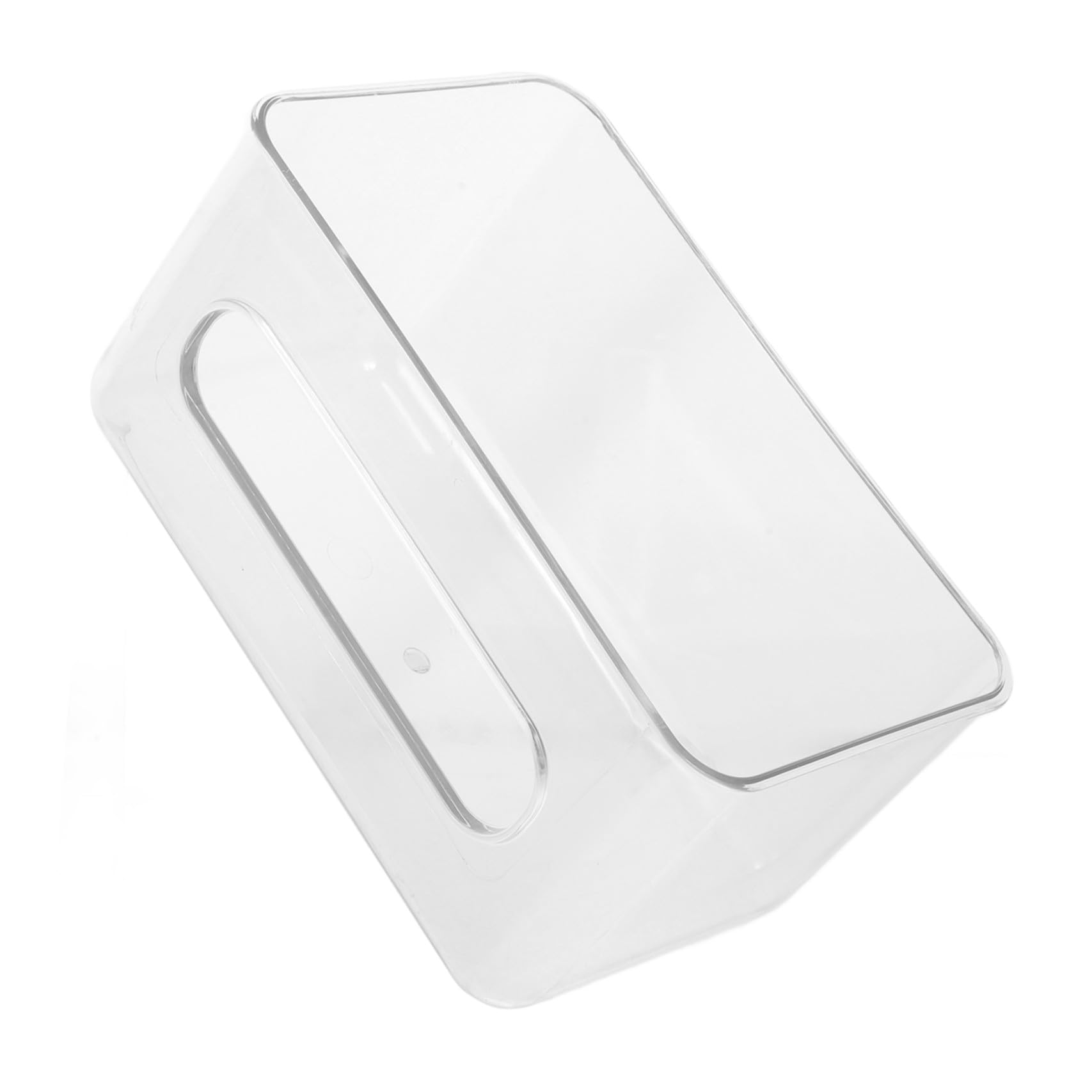 BESTYASH Distributeur de jetable mural avec couvercle - Boîte distributrice transparente pour masques et pour laboratoire et salle de bain - Solution de rangement pratique pour