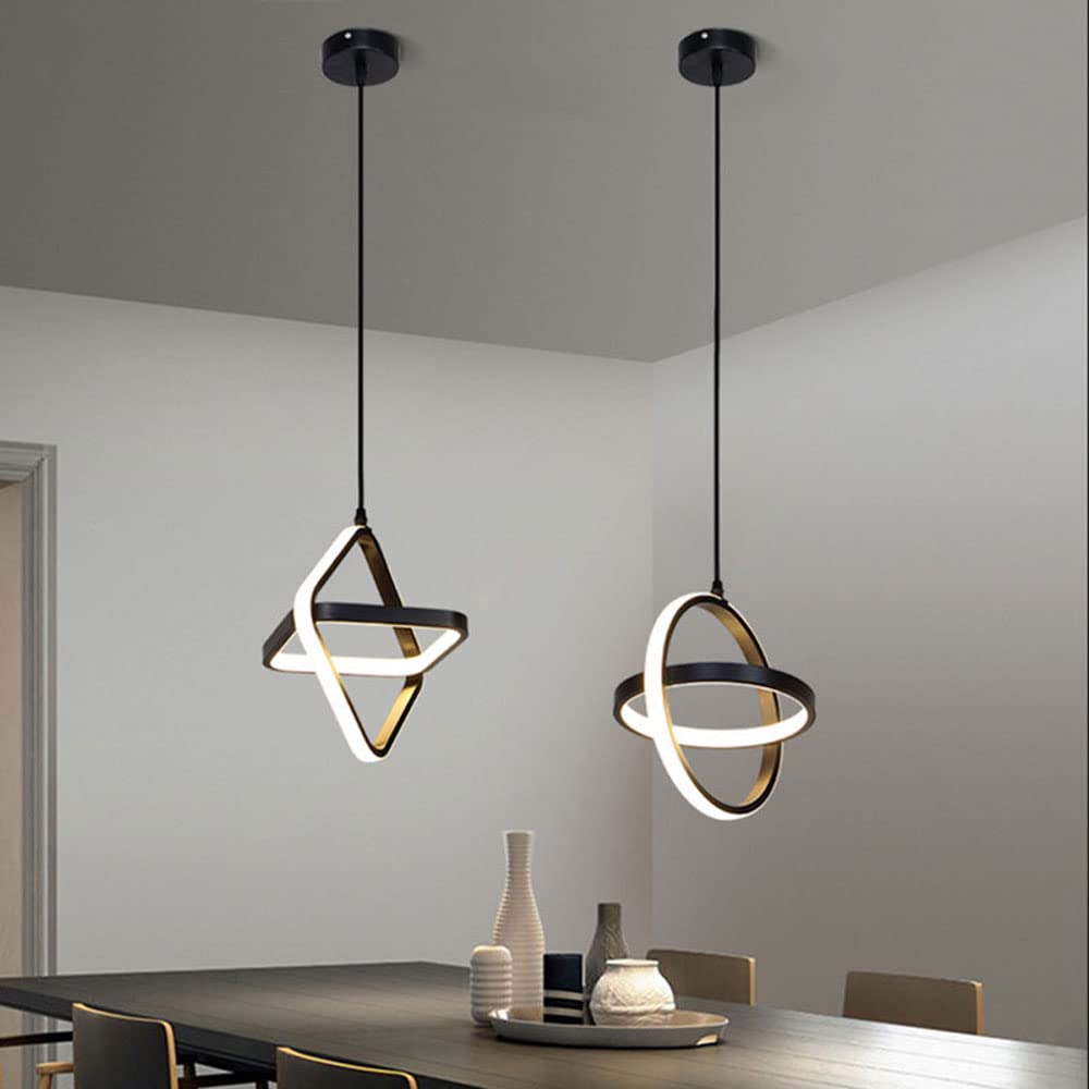 Przemysłowe oświetlenie żyrandola LED w stylu vintage LED - Regulowane wyposażenie oświetleniowe wiszące na wyspę kuchenną i jadalnię, dostosuj wysokość wisząca