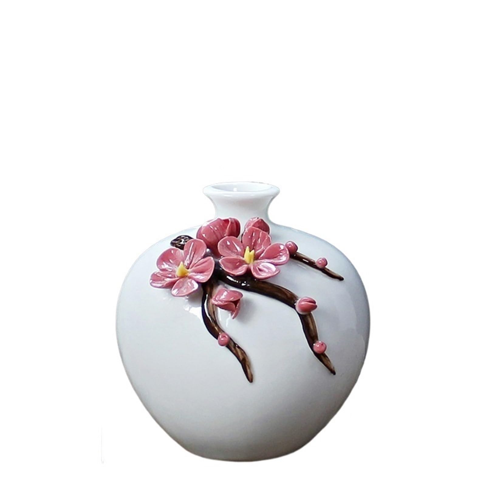 Vase peint à la main mini fleur séchée décoration maison artisanale
