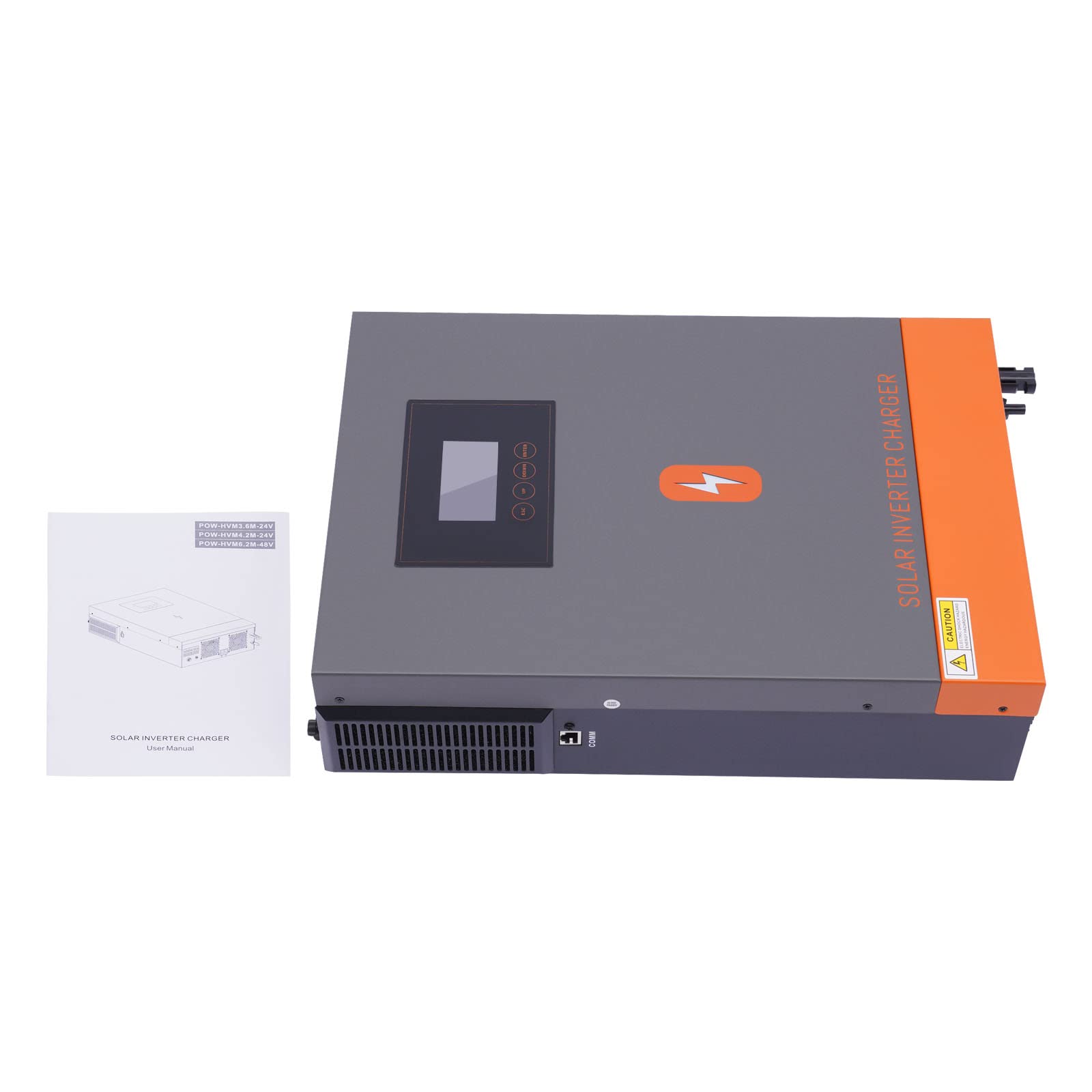Hybrydowy falownik 24 v 4500 w/30 V 6500 w/48 V 10200 W z ekranem dotykowym ładowarka solarna z ładowarką, sieć priorytetowa, solarny regulator ładowania (24 V 4500 w)