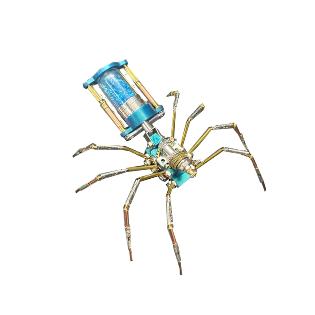 117PCS Zero-Day Venom Spider B, 3D Metal Steampunk Insect Assembly Model, Mechanical DIY Desk Display Collectible Gift for Adults — image 1