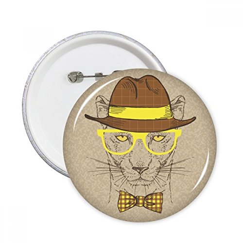 Vêtements décoration 5pcs cadeaux avec ces badges ronds rétro graphiques
