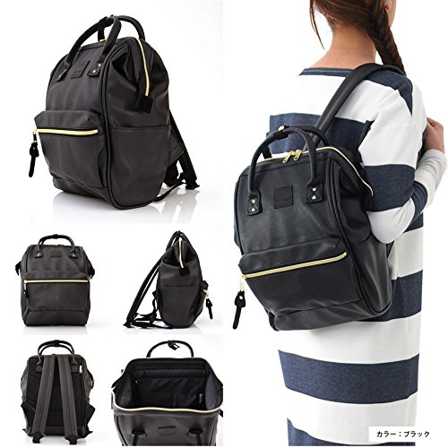 Anello Mini Leather Square Shaped Backpack (Black) Buy Online in United Arab Emirates at