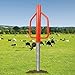 18LB Fence Post Rammer - T-Post & U-Post - 17 Inch Steel Rammer Hand Hole Digger Tool for Metal, Wooden, Garden Posts, Farm, Yard, Sign Installation,Orange