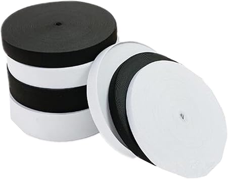 ZZSRJ 1 Meter Wide 2cm-6cm Flat Elastic Belt Sewing Clothing Accessories Nylon Webbing Clothing Color White, Width 60mm