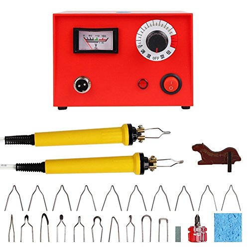 TOPCHANCES 110V Adjustable Multifunction Pyrography Machine Gourd Wood Pyrography Crafts Tool - Ships from CA (100W)