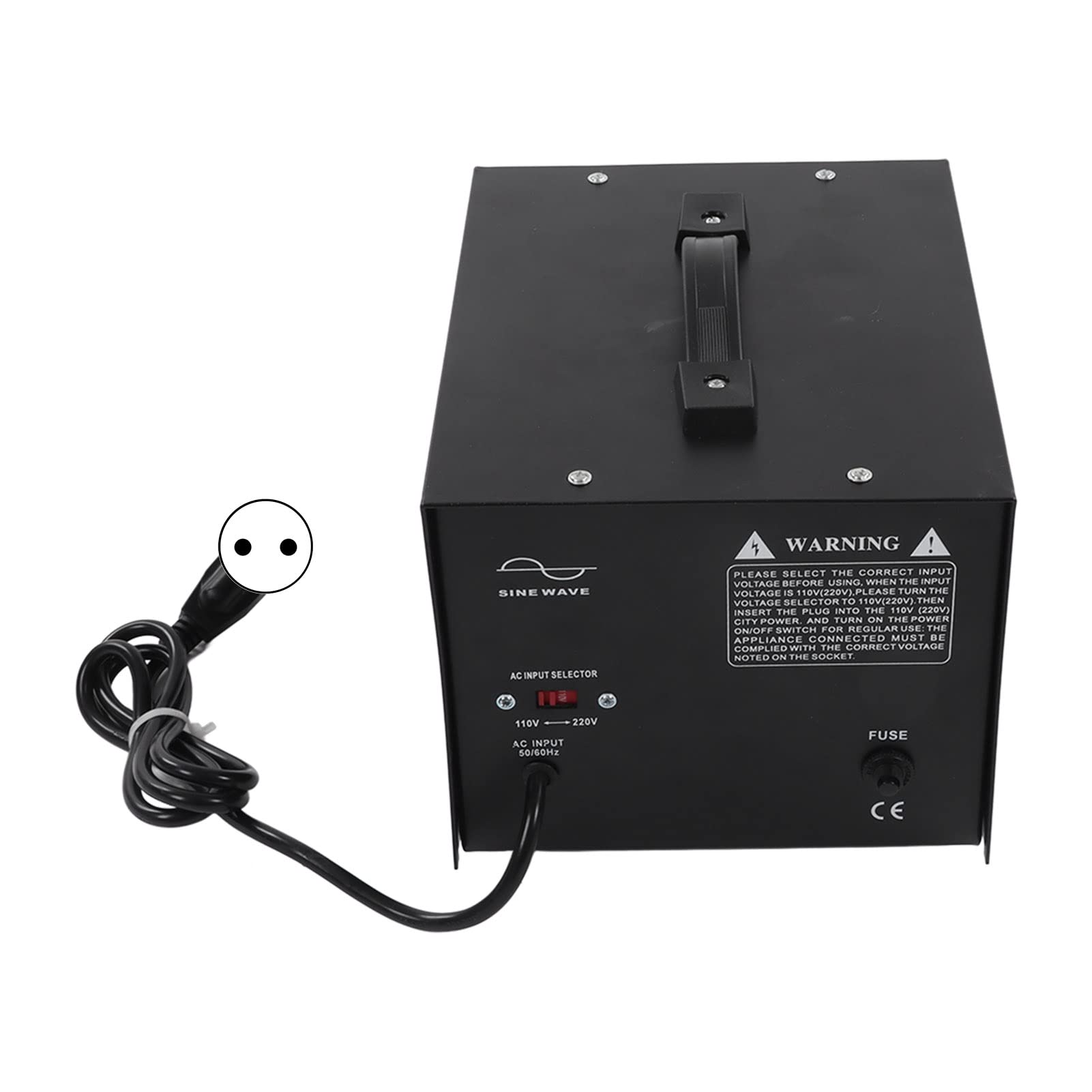 Trasformatore di corrente da 1000 W, regolatore di conversione di tensione con sovraccarico, per elettrodomestici industriali Asciugacapelli, Juicer Rice Cooker (spina UE)
