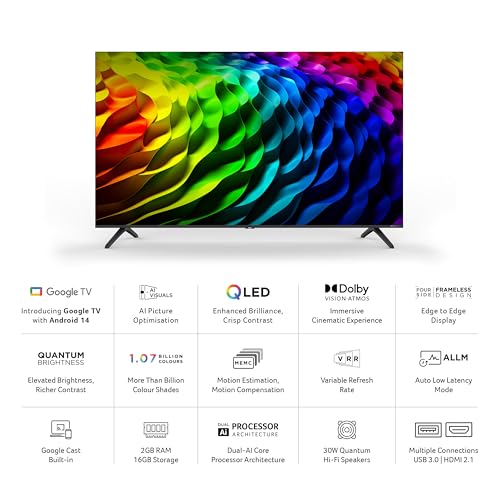 Image of acer 109 cm (43 inches) V PRO Series 4K Ultra HD Smart QLED Google TV AR43QDQGR2851AD