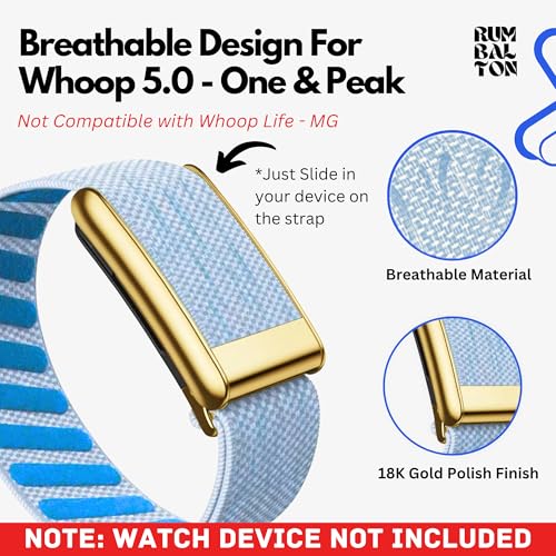 Image of Nylon Strap Compatible with Whoop 5.0 Band Strap - Durable, Adjustable Fitness Tracker Strap | Breathable, Comfortable Bands for Workout, Sleep, and Health Monitoring (Device Not Included)