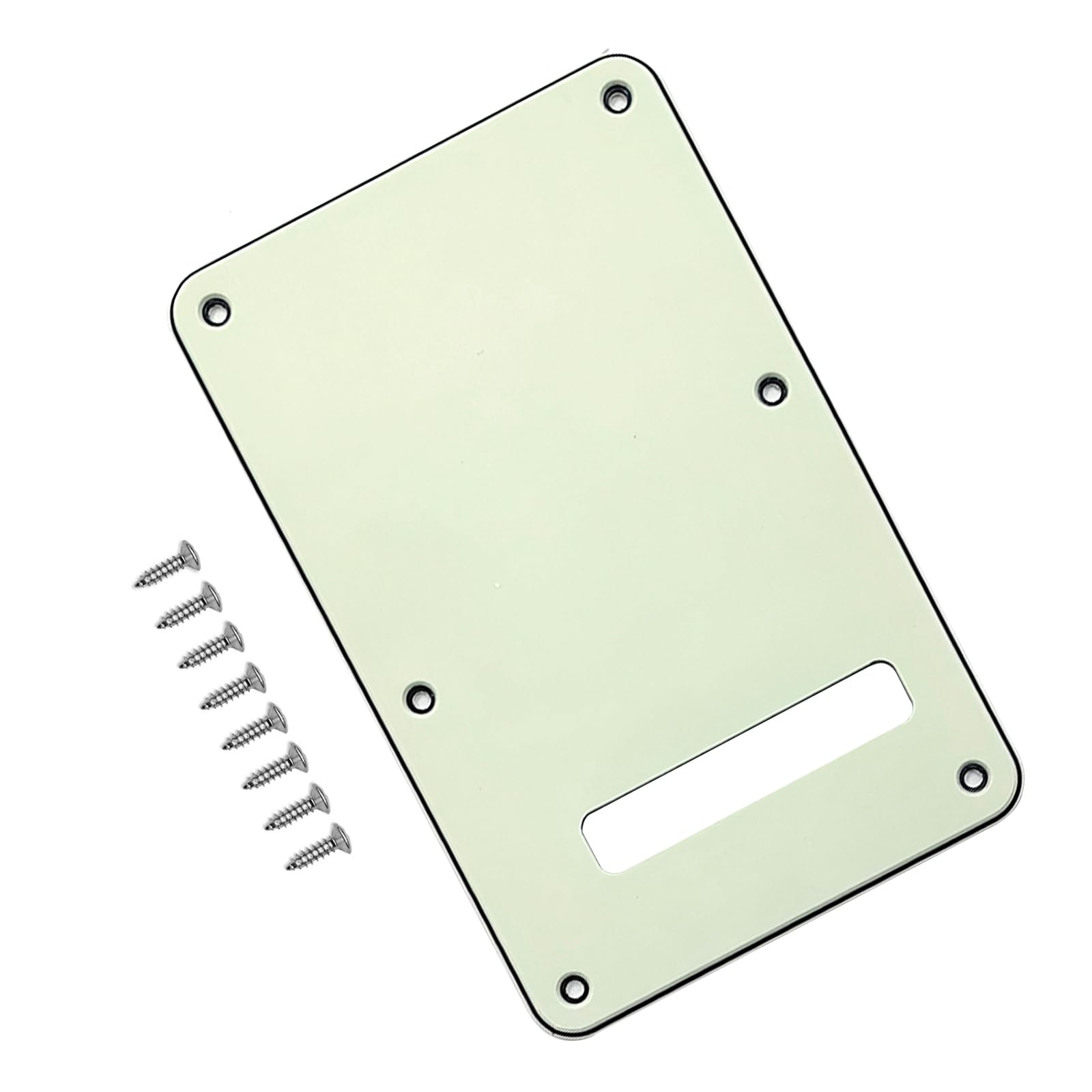Musiin Electric Guitar Back Plate compatible with Strat/Stratocaster Tremolo Cavity Cover Tremolo Cover with Pickguard 6 Screws for Easy Installation (Mint)