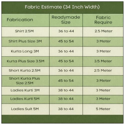 Image of Cotton Fabric Material for Men and women (3 Meter, Off Wheat), Off white, Solid