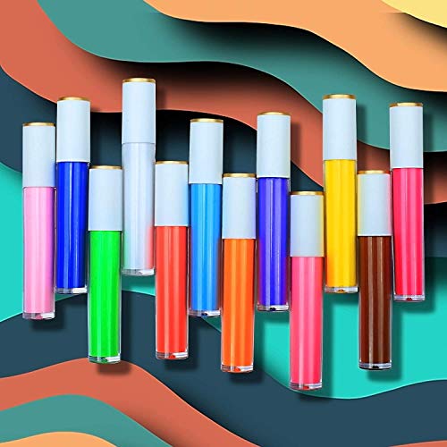 BELLESKY Colorful Neon Liquid Eyeliner Glow in the Dark, 6 Pack UV Glow Blacklight Matte Eyeliner Set for Eyes Painting or Costume Makeup（6PCS Set A)