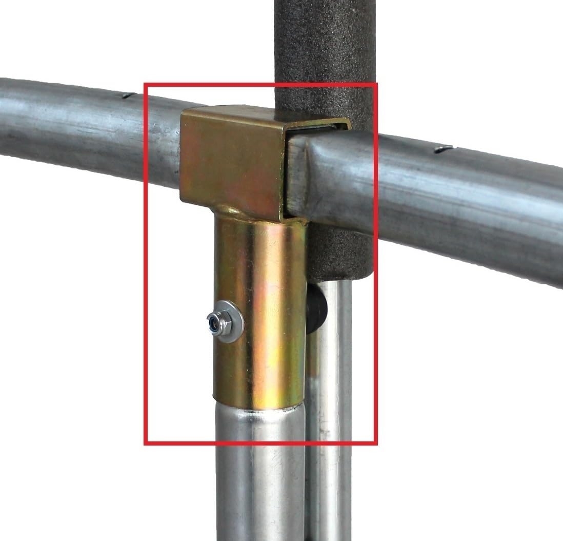 6 Stück T-Rohrverbinder Für Trampolin - Schwarze PP-Verbinder Für Stangen